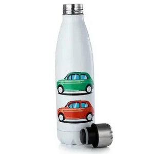 Geïsoleerde roestvrijstalen fles voor warme of koude dranken Puckator image-1