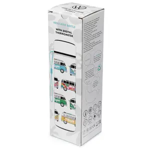 Isolierte Flasche aus rostfreiem Stahl mit Thermometer Puckator VW T1 image-2