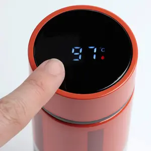 Isolierte Edelstahlflasche mit Digitalthermometer Heiß- oder Kaltgetränke minecraft Puckator image-4