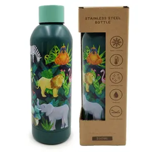 Isolierte Trinkflasche aus rostfreiem Stahl Puckator Animal Kingdom image-0