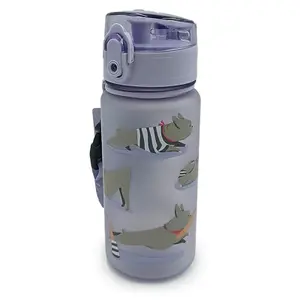 Borraccia infrangibile e riutilizzabile Puckator Bertrand the French Bulldog Pop Top image-0