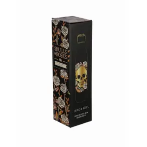 Gourde Isolé en acier Inoxydable pour Boissons Chaudes ou Froides Crâne Puckator Skulls and Roses image-0