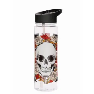 Trinkflasche Schädel Puckator Union Jack Skulls and Roses image-1