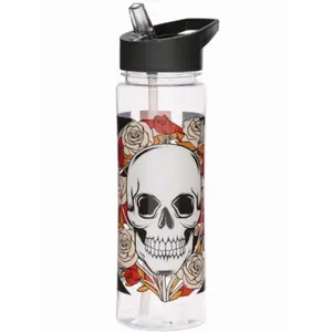 Trinkflasche Schädel Puckator Union Jack Skulls and Roses image-0