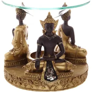 Brûleur à huile bouddha thaï mosaique en verre Puckator image-0