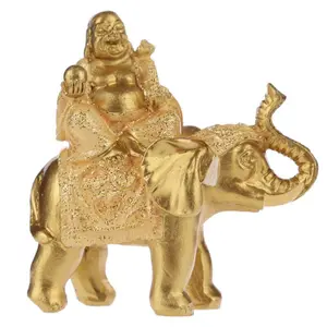 Lucky charm decoration with sparkly elephant Puckator Bouddha image-0