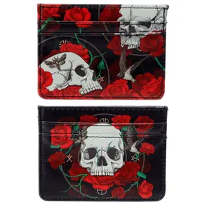 Custodia protettiva per portacarte Puckator RFID Skulls & Roses image-0