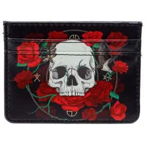 Custodia protettiva per portacarte Puckator RFID Skulls & Roses image-3