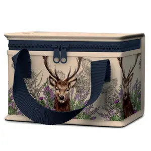 Plastic geïsoleerde lunchzak Puckator RPET Jan Pashley Highland Coo Cow Vache image-0