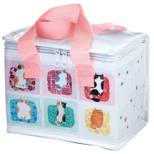 Sac repas isotherme en plastique Puckator RPET Planet Cat image-0