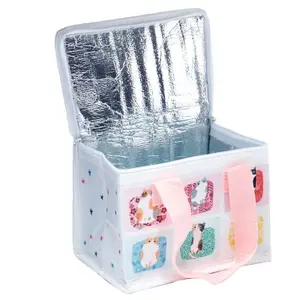 Sac repas isotherme en plastique Puckator RPET Planet Cat image-1
