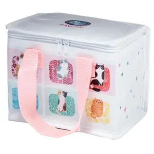 Sac repas isotherme en plastique Puckator RPET Planet Cat image-2