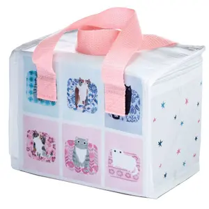 Sac repas isotherme en plastique Puckator RPET Planet Cat image-3