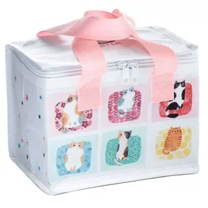 Sac repas isotherme en plastique Puckator RPET Planet Cat image-4