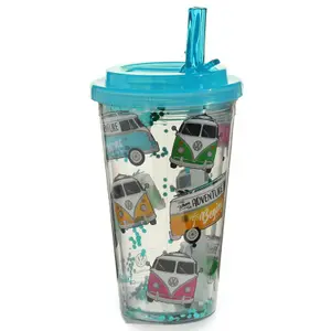 Double-walled pvc cup Volkswagen surf adventure Puckator image-0