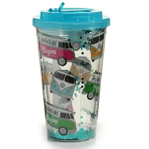 Double-walled pvc cup Volkswagen surf adventure Puckator image-2