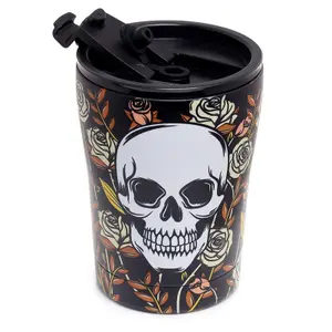 Taza térmica aislante de acero inoxidable Puckator Skulls & Roses image-2