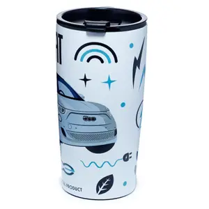 Tazza termica isolata in acciaio inox Puckator Fiat 500 E image-3