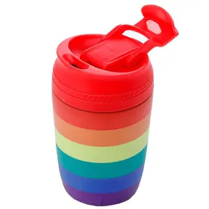 Rozsdaálló acél hőszigetelt bögre Puckator Somewhere Rainbow image-1