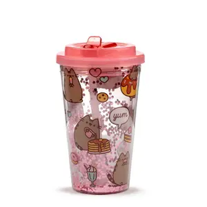 Tumbler with gourmet straw Puckator Pusheen image-3