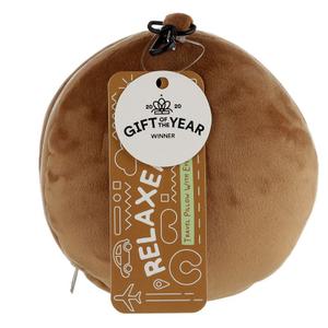 Cuscino da viaggio in peluche 2 in 1 con maschera per gli occhi Lazy restazz Puckator image-4