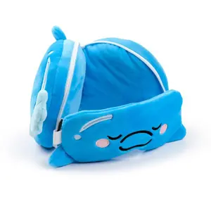 2-in-1-Reisekissen der Delfin Puckator Relaxeazzz Adoramals image-1