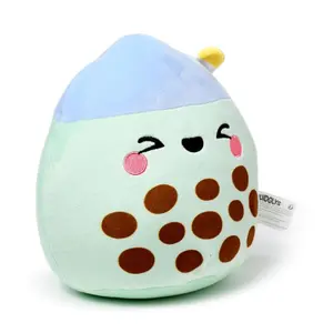 Foodiemals Squidglys Plush - Matcha Bubble Tea Puckator image-1
