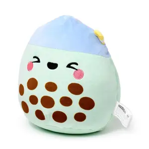 Foodiemals Squidglys Plush - Matcha Bubble Tea Puckator image-2