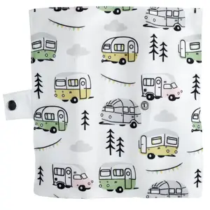 Zestaw 6 bambusowych sztućców i etui do przechowywania przyczep kempingowych Puckator Wildwood Caravan image-4