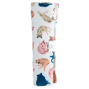 6-teiliges Besteckset und Aufbewahrungstasche aus Bambus Puckator Cat's Life chat image-2