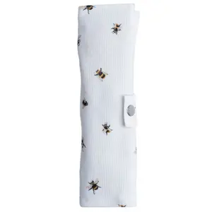 Set di 6 posate a forma di ape in bambù e astuccio di conservazione Puckator Nectar Meadows image-0