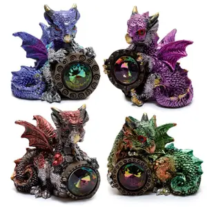 Elements Puckator Gemstone Shield Dragon image-0