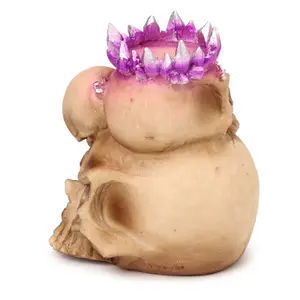 Decorative object candle jar dragon skull elements Puckator image-4