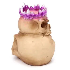Decorative object candle jar dragon skull elements Puckator image-5