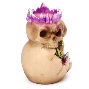 Decorative object candle jar dragon skull elements Puckator image-6