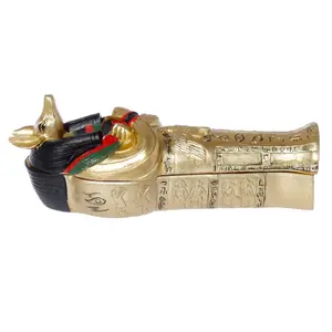 Anubis og Mumie lille statuette sarcophagus Puckator image-1
