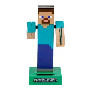 Figurinha Solar Minecraft Steve Puckator