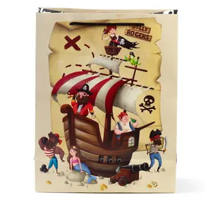 Pirate gift bag large Puckator Jolly Rogers image-0