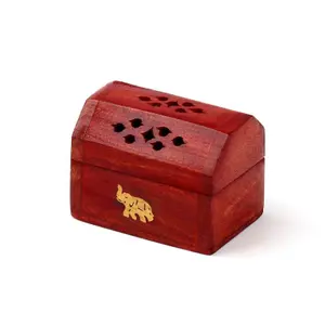 Mini brûleur d'encens en bois de manguier Puckator image-4
