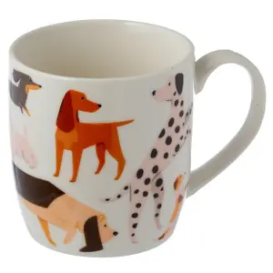 Taza de porcelana con infusor y tapa de perros ladradores Puckator image-1
