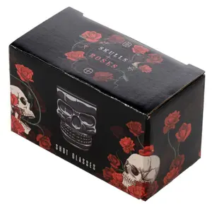 Borrelglas Puckator Skulls & Roses (x2) image-6