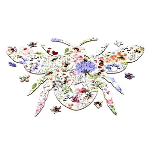 24-piece wooden 3D puzzle Puckator Abeille Nectar Meadows image-1