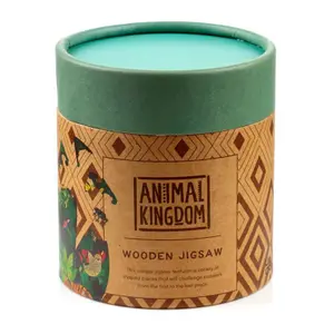 Wooden puzzle of 130 pieces Puckator Animal Kingdom image-2