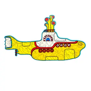 Wooden puzzle of 130 pieces Puckator The Beatles Yellow Submarine image-0