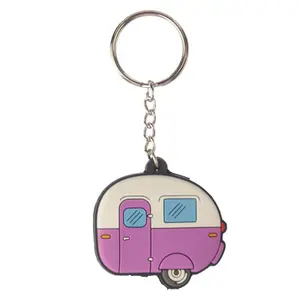 Vakantie camping pvc sleutelhanger Puckator Caravane image-0