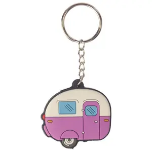 Vakantie camping pvc sleutelhanger Puckator Caravane image-1