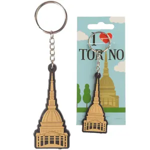 Porte-clé PVC i love torino - mole de turin Puckator image-0