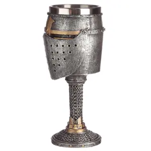 Decorative object chalice chevalierarmure medievale Puckator image-1