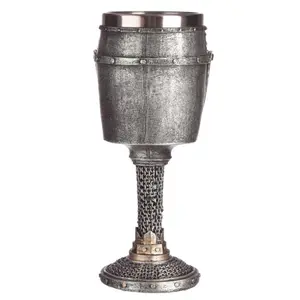 Decorative object chalice chevalierarmure medievale Puckator image-2