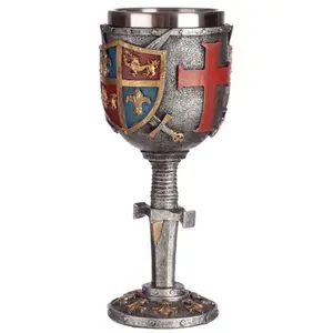 Decorative object chalice chevalierecu &amp; sword Puckator image-2